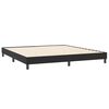 vidaXL Boxspring met matras fluweel zwart 200x210 cm