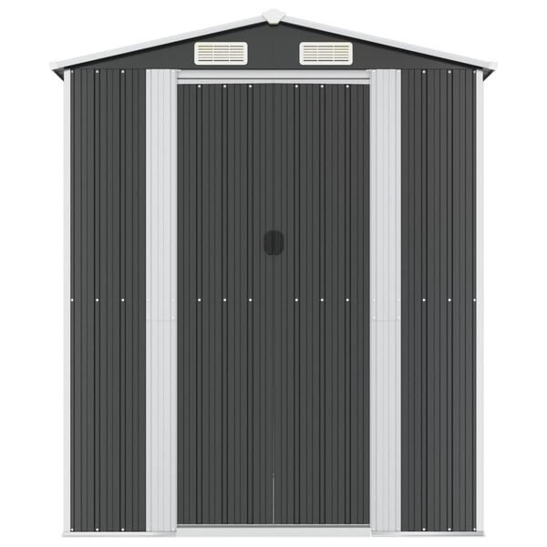 vidaXL Tuinschuur 192x938x223 cm gegalvaniseerd staal antracietkleurig