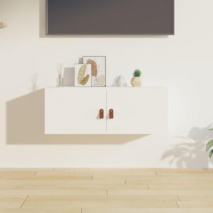 vidaXL Wandkast 80x30x30 cm massief grenenhout wit
