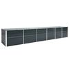 vidaXL Plantenbak verhoogd 480x80x77 cm gegalvaniseerd staal antraciet