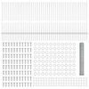 vidaXL Hek met Paal Zilver 1 x 100 m Staal