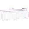 vidaXL Tuinbox 175x50x55 cm massief teakhout