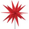 vidaXL Kerstlampen met grondpin en LED's 3 st 35 cm rood