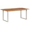 vidaXL Eettafel 180x90x76 cm massief acaciahout