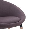 vidaXL Eetkamerstoelen draaibaar 2 st stof taupe