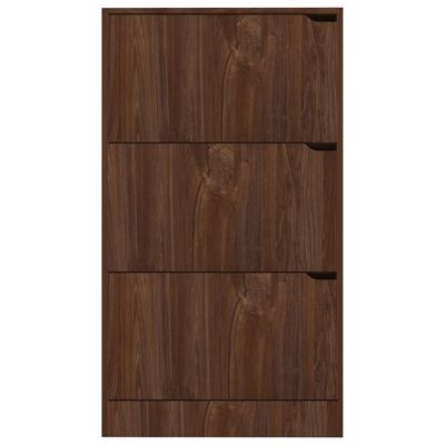 vidaXL Schoenenkast met 3 deuren 59x24x105 cm spaanplaat bruineiken