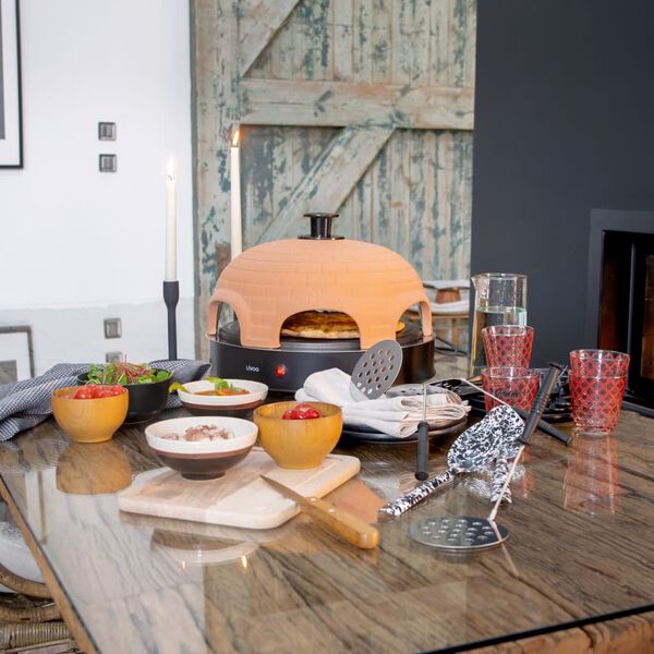 Livoo Pizzamaker 6 personen 1200 W zwart