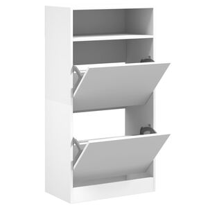 vidaXL Schoenenkast 60x34x116 cm bewerkt hout wit
