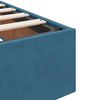vidaXL Ottoman bed met matras 90x200cm fluweel donkerblauw