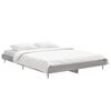 vidaXL Bedframe bewerkt hout grijs sonoma eikenkleurig 140x190 cm