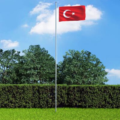 vidaXL Vlag Turkije 90x150 cm