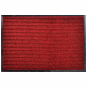 vidaXL Deurmat 90x120 cm PVC rood