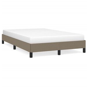 vidaXL Bedframe zonder matras 120x200 cm stof taupe