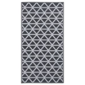 vidaXL Buitenkleed ARAKIL 120x180 cm PP zwart