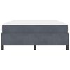 vidaXL Bedframe met matras Donkergrijs 140 x 200 cm Stof