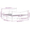 vidaXL Bedframe zonder matras massief grenenhout wasbruin 150x200 cm