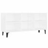 vidaXL Tv-meubel met metalen poten 103,5x30x50 cm wit