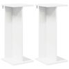 vidaXL Plantenstandaard 2 pcs Wit 25 x 25,5 x 60,5 cm