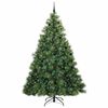 vidaXL Kunstkerstboom met 300 LED met standaard Groen 240 cm PE en PVC