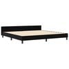vidaXL Boxspringbed met hoofdeinde Zwart 200 x 200 cm Fluweel