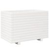 vidaXL Plantenbak 70x40x49,5 cm massief grenenhout wit