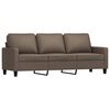 vidaXL 3-delige Loungeset met kussens stof taupe