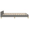 vidaXL Bedframe zonder matras 120x200 cm stof donkergrijs
