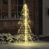 vidaXL Kerstboom met 160 LED Warmwit 150 cm Acryl