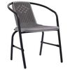 vidaXL Tuinstoelen 8 st 110 kg kunststof rattan en staal