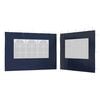 vidaXL Tentwanden met raam PE blauw 2 st