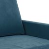 vidaXL 4-delige Loungeset met kussens fluweel blauw