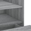 vidaXL Nachtkastje 45x50x50 cm bewerkt hout grijs sonoma eikenkleurig