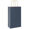 vidaXL Papieren zakken 50 st met hengsels 21x11x36 cm blauw