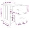 vidaXL Nachtkastjes HAMAR 2 st 40x35x44,5 cm grenenhout honingbruin