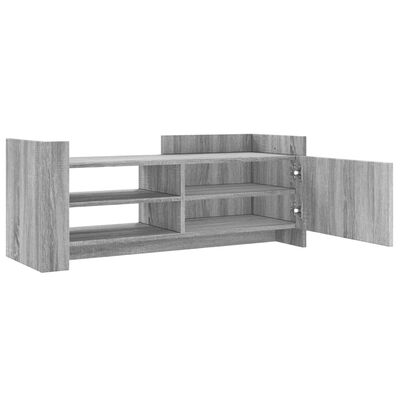 vidaXL Tv-meubel 100x35x40 cm bewerkt hout grijs sonoma eikenkleurig