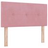 vidaXL Boxspringbed met matras Roze 100 x 200 cm Fluweel