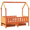vidaXL Kinderbedframe met lades 80x170 cm massief grenenhout