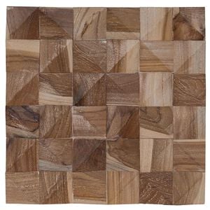 vidaXL Wandpaneel 11 st Naturel 30 x 30 x 2 cm