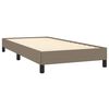 vidaXL Bedframe zonder matras 100x200 cm stof taupe