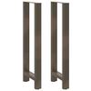 vidaXL Bartafelpoten 2 st 40x(110-111) cm staal naturel