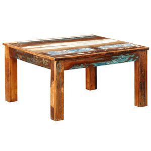 vidaXL Salontafel vierkant gerecycled hout