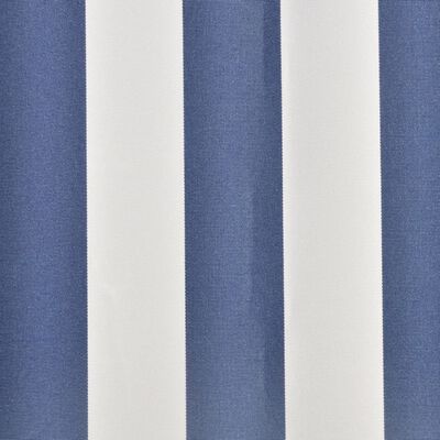 vidaXL Luifeldoek 500x300 cm canvas blauw en wit