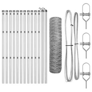vidaXL Grond Fix Gelast Draadhek 25 x 0,8 m (B x H)