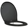 vidaXL Toiletzitting Zwart 47 x 37 x 4 cm Duroplast