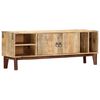 vidaXL Tv-meubel 130x30x46 cm massief ruw mangohout
