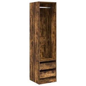 vidaXL Kledingkast met lades 50x50x200 cm bewerkt hout gerookt eiken
