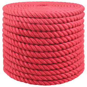 vidaXL Jute Touw 16 mm Rood 100% Tossa jute