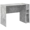 vidaXL Bureau Beton Grijs Bewerkt hout 109 x 50 x 78 cm
