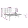 vidaXL Bedframe zonder matras massief grenenhout 200x200 cm