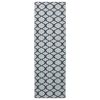 vidaXL Vloerkleedloper ORIZ 1150 gsm Zwart gaaspatroon